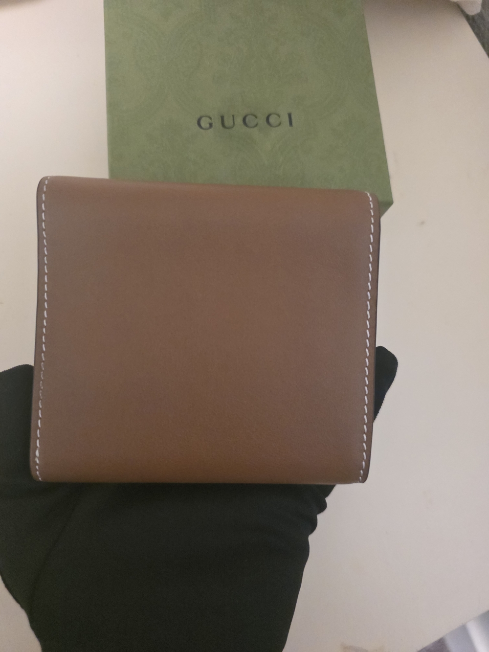 Gucci Brown Leather Wallet - GUCCI Logo - Picture 11 of 14